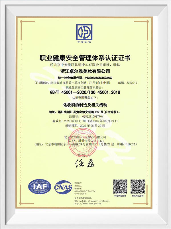  ISO45001 职业健康安全管理系列认证